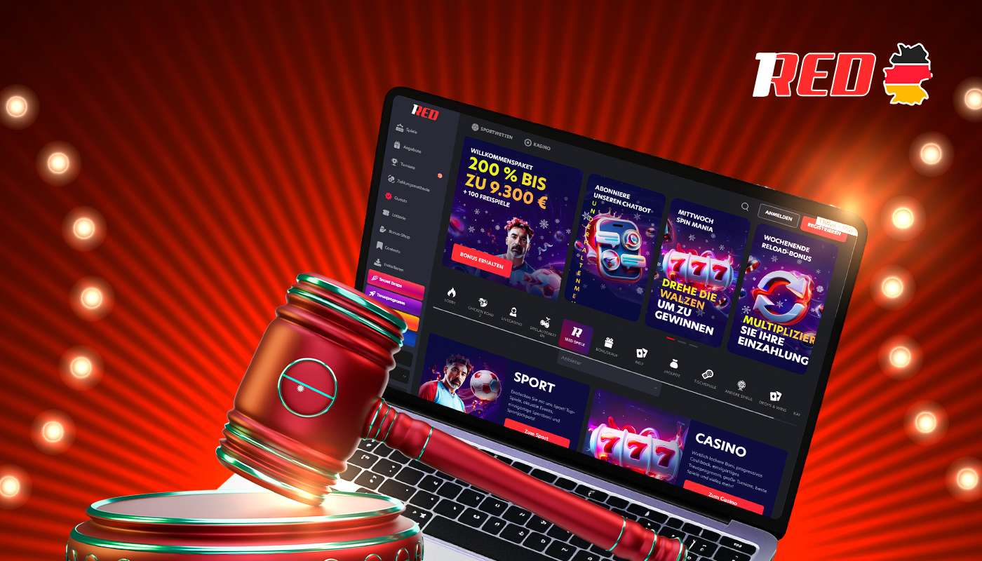 Das Casino 1Red Deutschland verfügt über eine Lizenz.